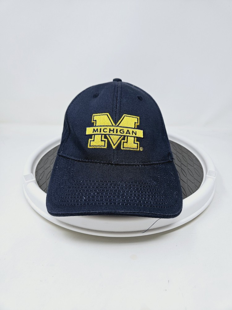 Vintage Michigan Wolverines Y2K Strapback Hat Used Condition FAST SHIPPING