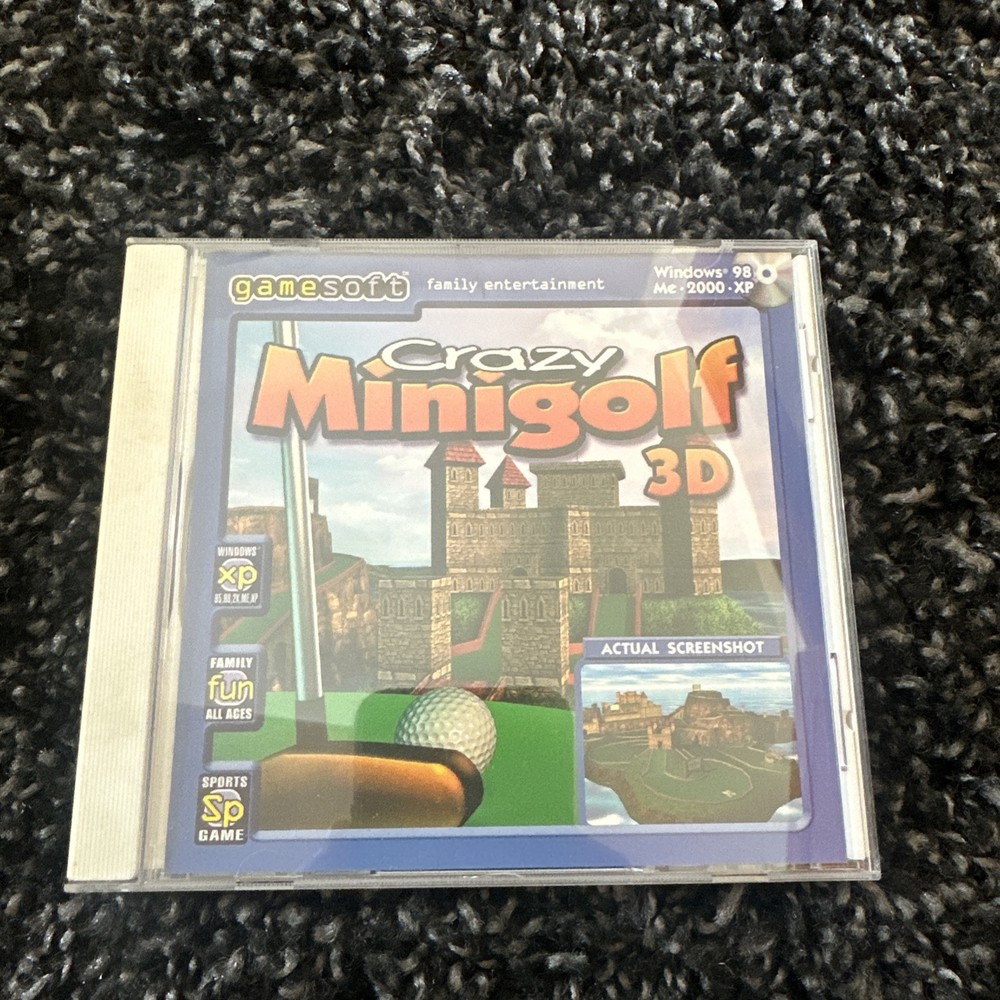 Crazy Minigolf 3D - Windows 98/ME/2000/XP CD-ROM - New