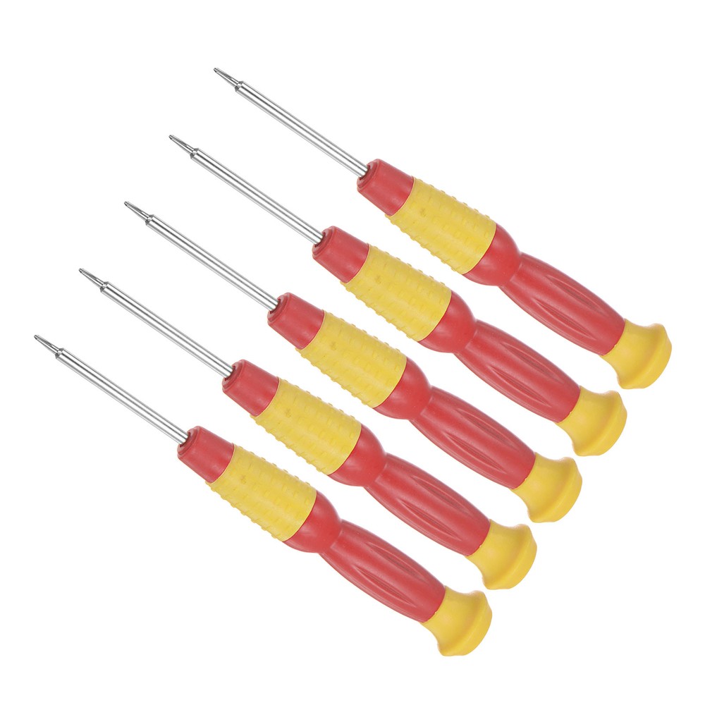 5-Piece Small Tri-Point Y-Type Screwdriver Set 0.6mm 120mm Anti-Slip Handle