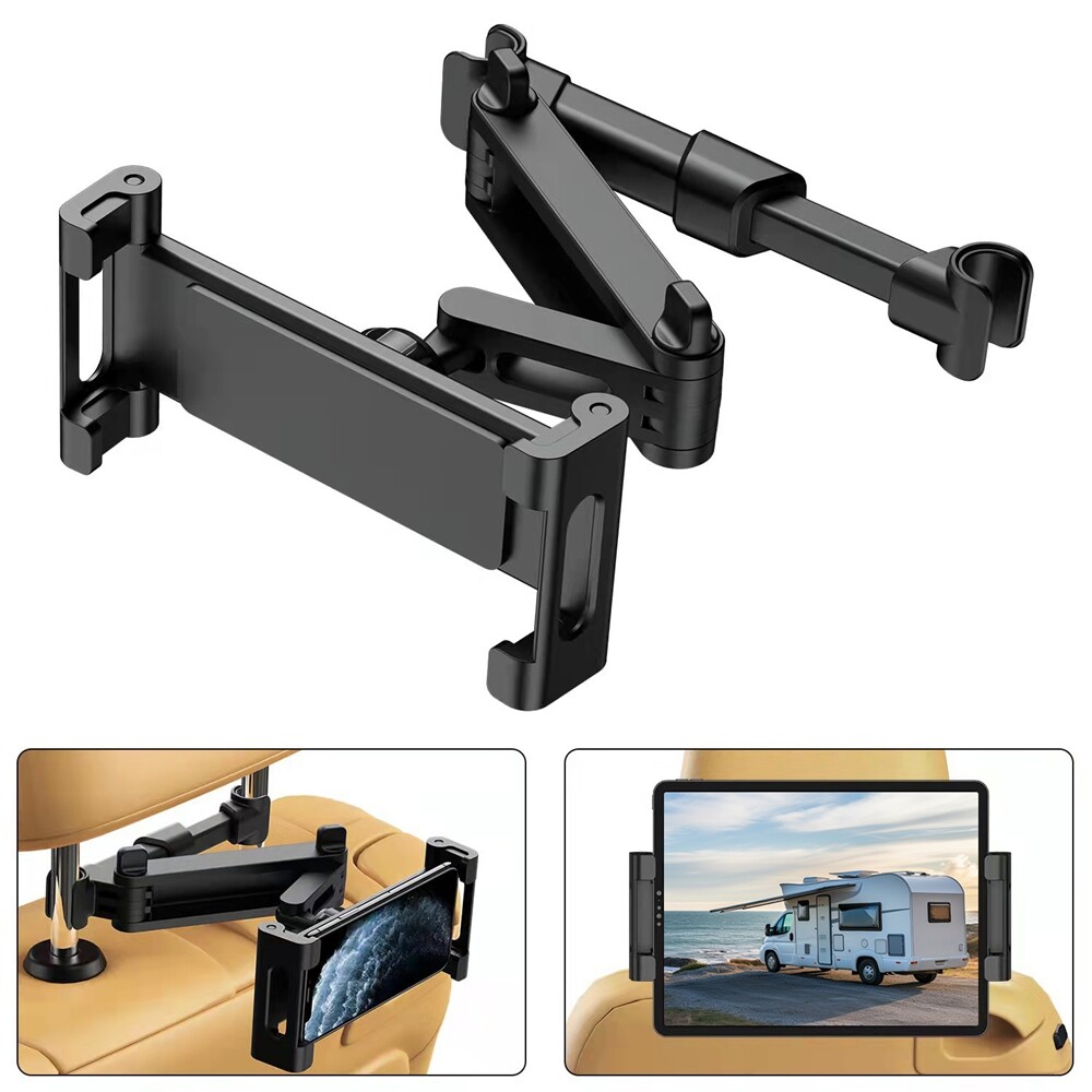 360° Adjustable Car Headrest Mount Tablet Phone Holder Rotatable Stand Cradle