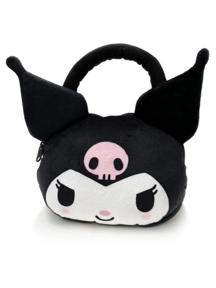 Hello Kitty Kuromi Plush Handbag Soft Sanrio Small 9 Inch Girls Purse