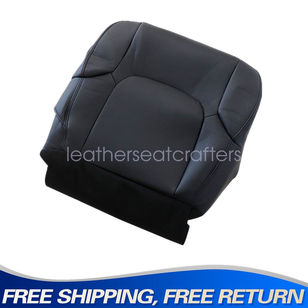 For 2005-2021 Nissan Frontier PRO-4X Driver Side Bottom Leather Seat Cover Black