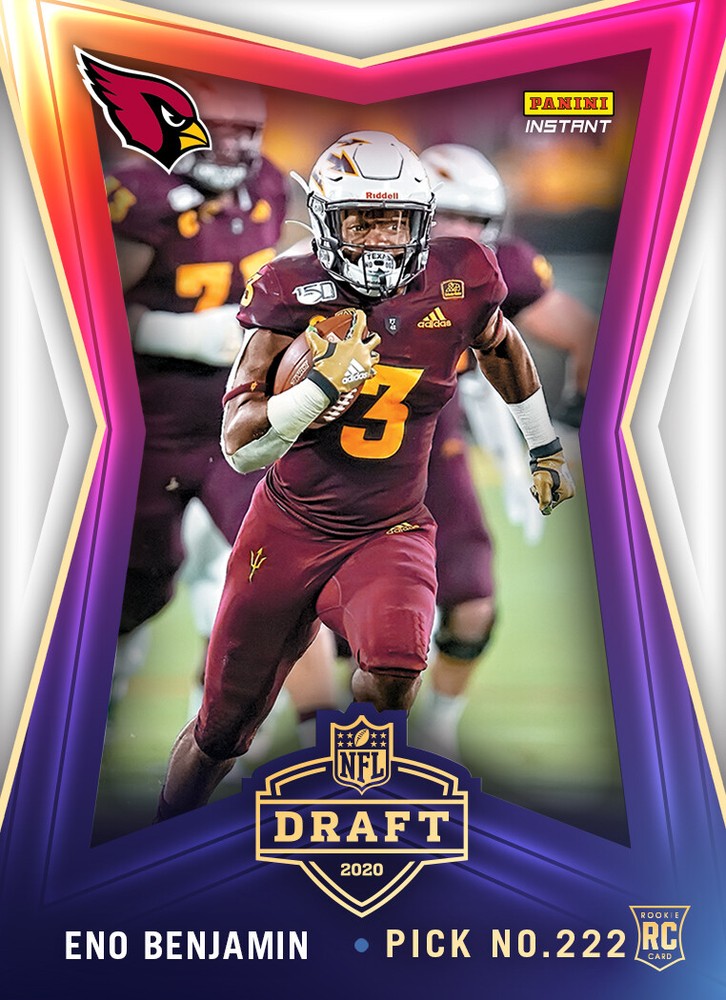 PRESALE! Panini Instant Draft Night Eno Benjamin Card #13 ~ Arizona Cardinals-image