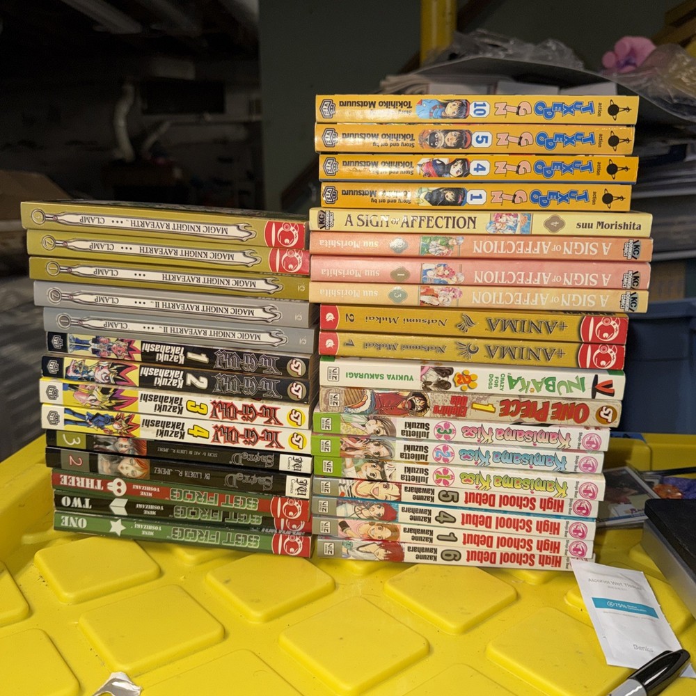 Mixed Manga Book Lot Assortment Of 33 Books Total