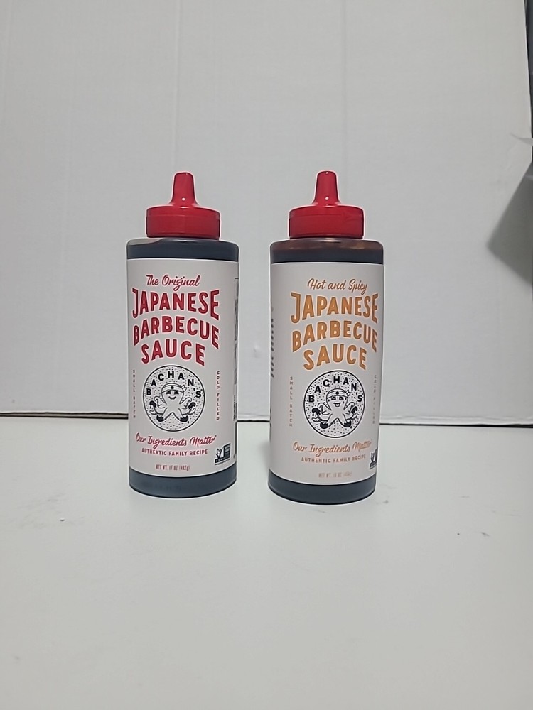 Bachans Japanese BBQ Sauce 2-Pack Original & Hot Spicy EXP 11/24