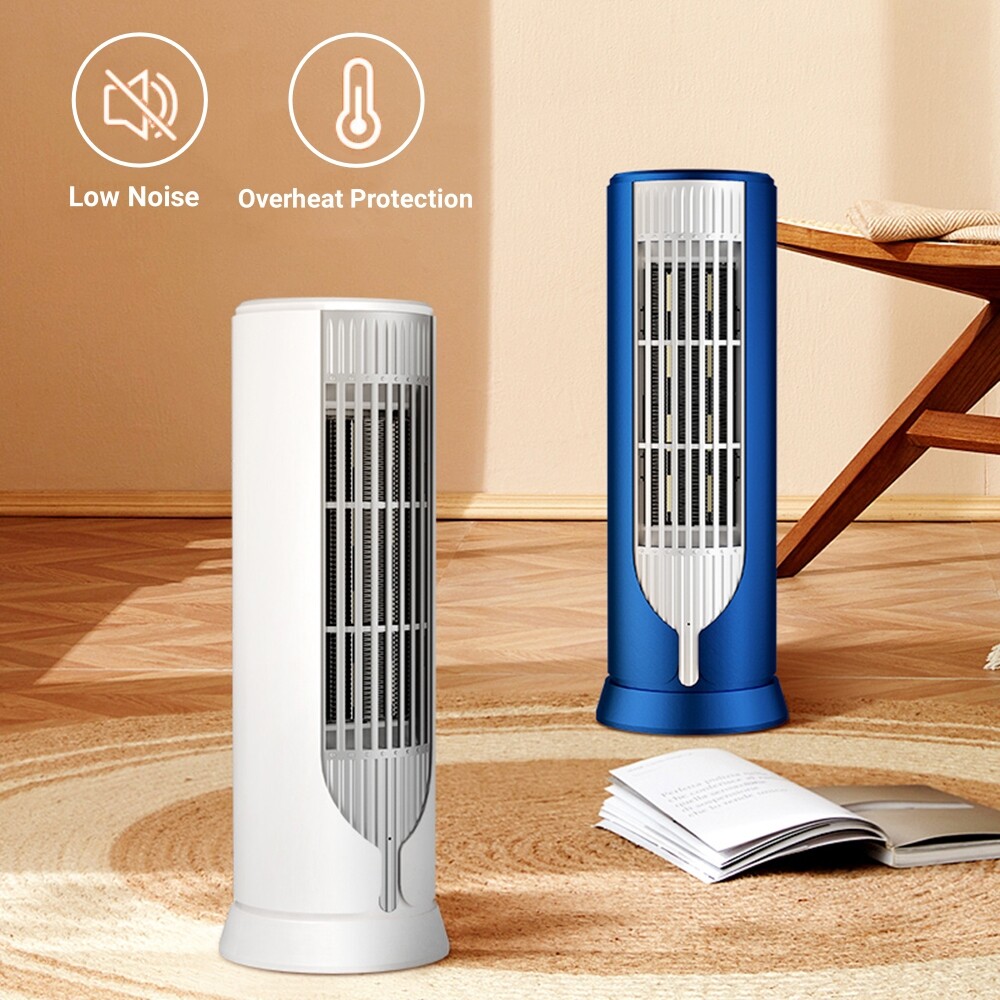 1000W Portable Electric Space Heater Ceramic Tower Hot Air Fan for Indoor Room