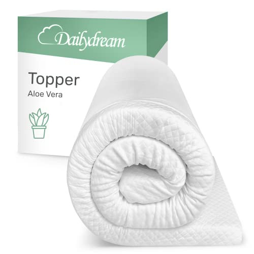 Dailydream viscoelastic Mattress Topper with Memory Foam, Edition Aloe Vera (...