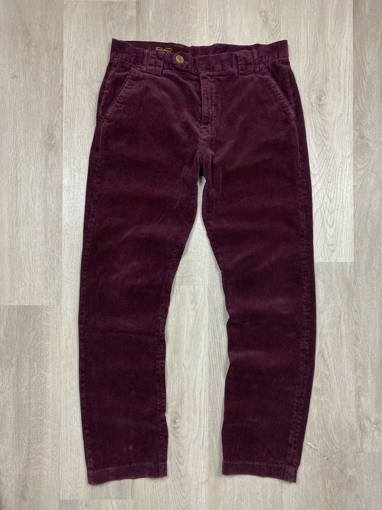 Barbour Vintage Mens Claremount Corduroy Denim Pants Size 34