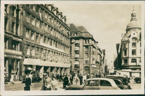 Postcard Leipzig shopping street (No.9744)