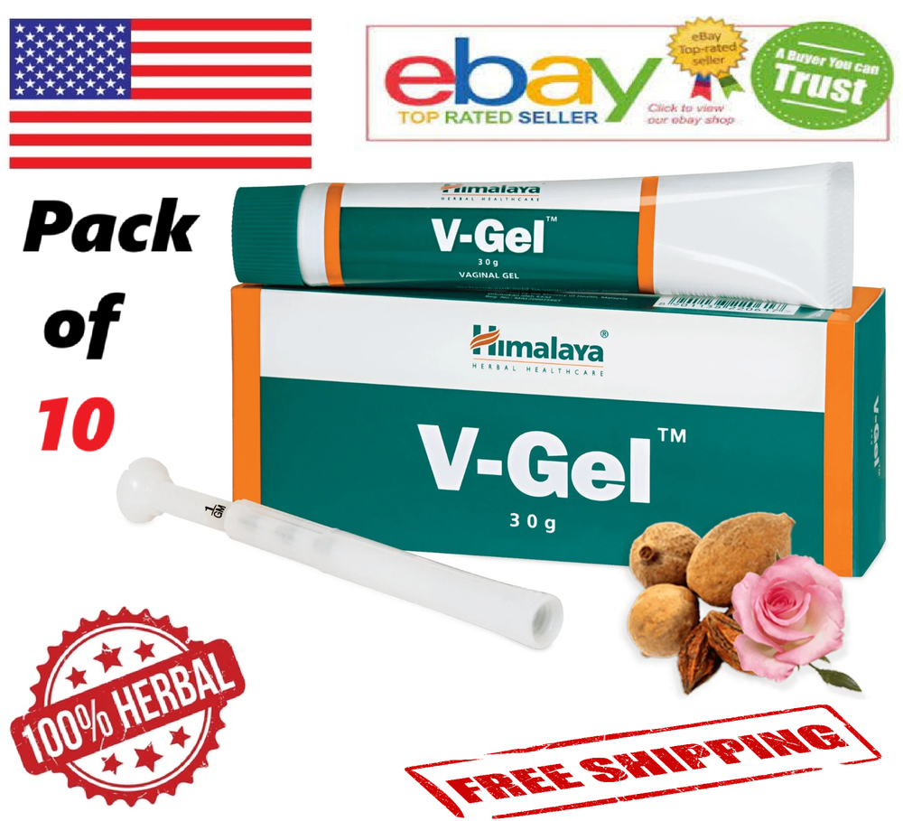 10x Himalaya V-Gel For Quells Infections, Relieves Symptoms 100% Herbal 30g Each