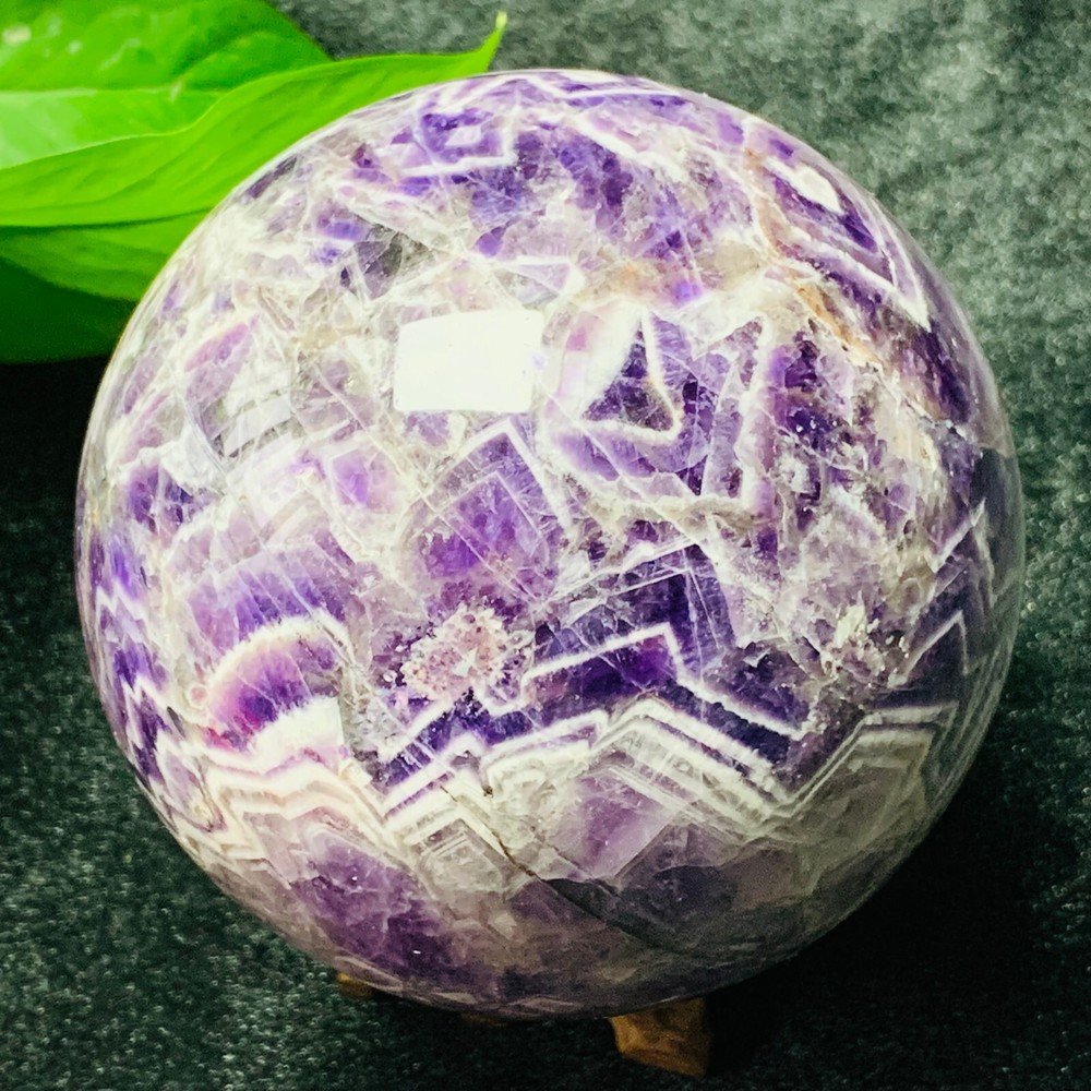 TOP 2.64LB Natural Dreamy Amethyst Sphere Quartz Crystal Ball Healing