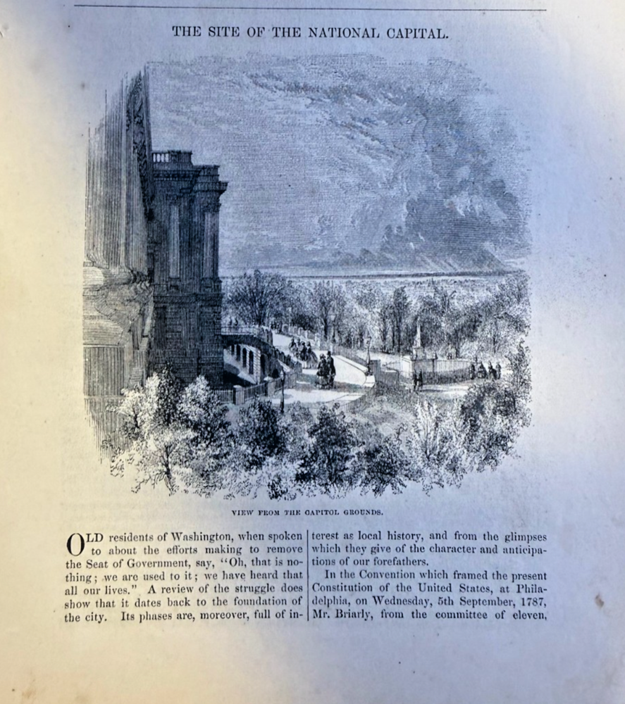 1869 Washington DC Capitol Grounds White House Capitol Building Different Times