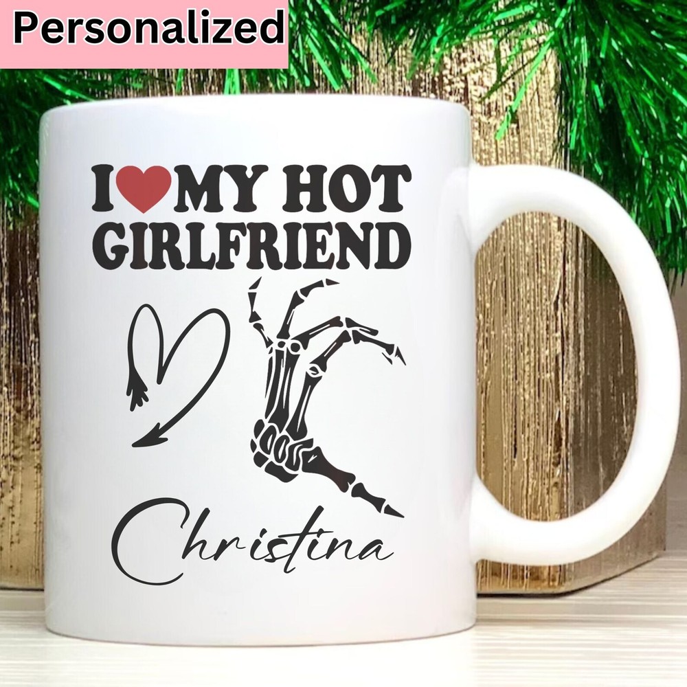 Personalized I Heart My Girlfriend Coffee Mug I Love My Girlfriend Mug Coffee