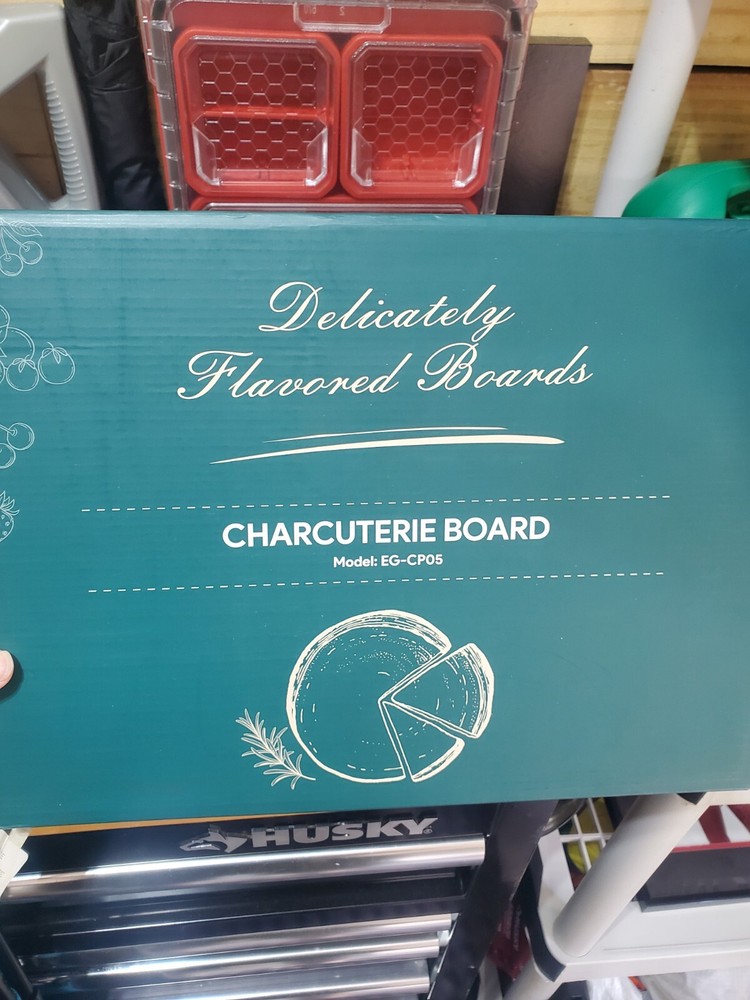 Easoger Charcuterie Cheese Board Bamboo EG-CP08 Open Box