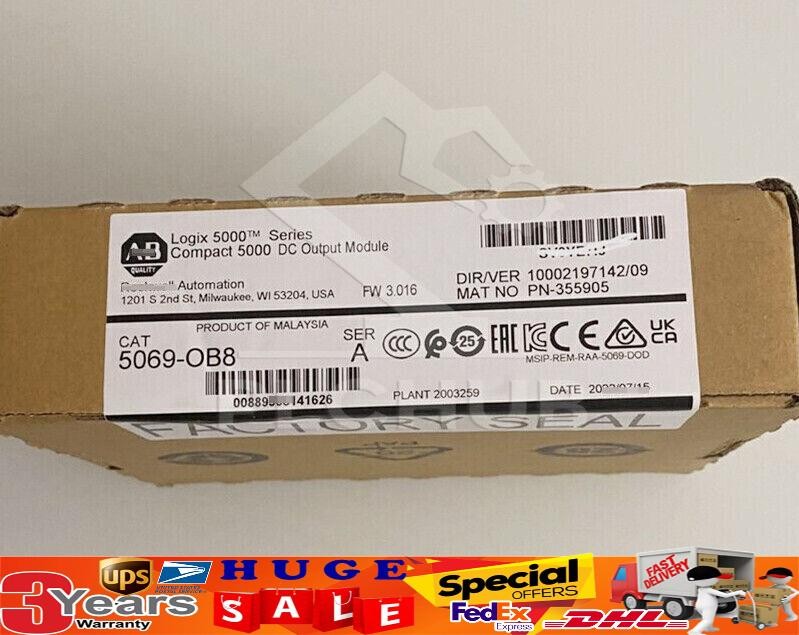 NEW AB 5069-OB8 Compact I/O 8-Ch Output Module 5069-OB8 Fast Ship US Free Tax