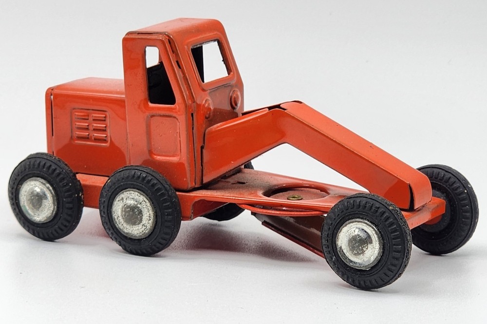 1950's Japan Tin Toy Grader Construction Pressed Metal