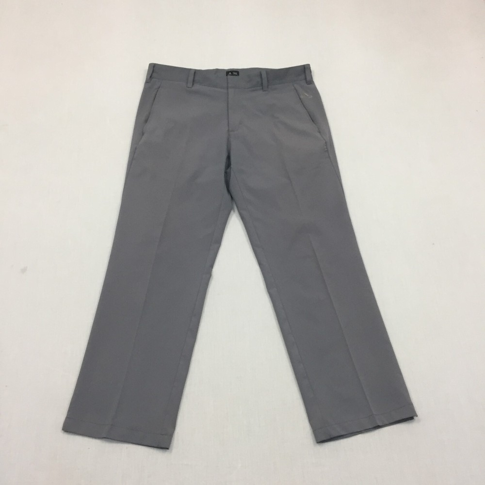 Adidas Golf Trousers Mens W34 L28 Straight Fit Grey