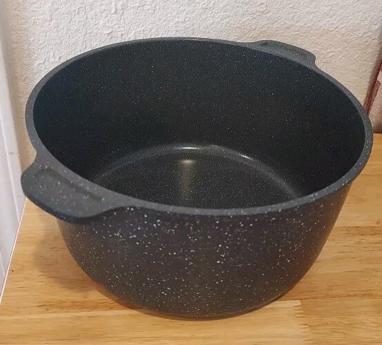 Pioneer Woman 5 Quart Charcoal Speckle Cast Aluminum Dutch Oven Pot No Lid