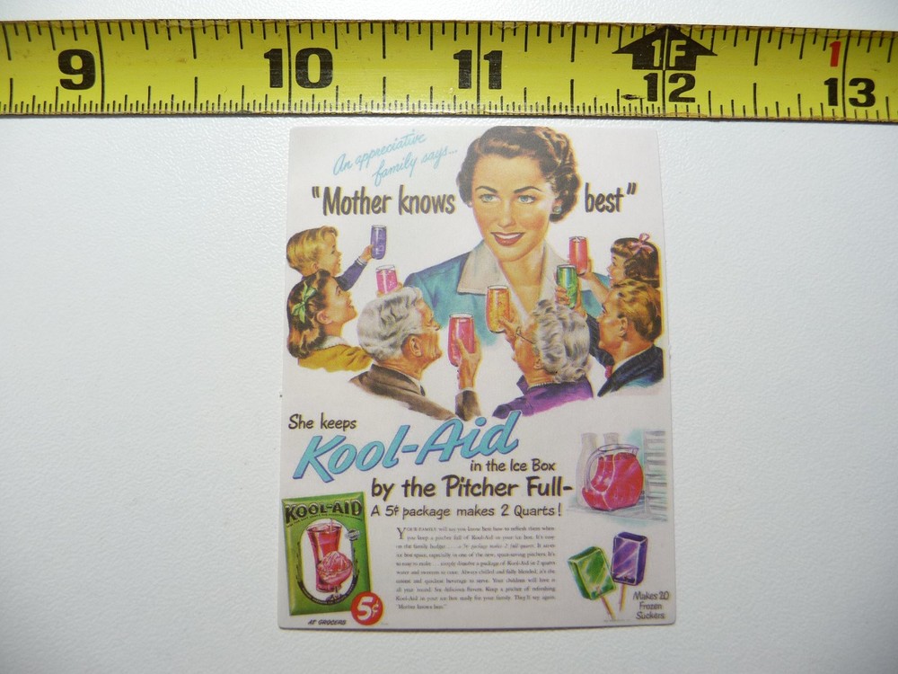 Vintage-Style Drink Mix Decal Sticker for Retro Flavor Fun