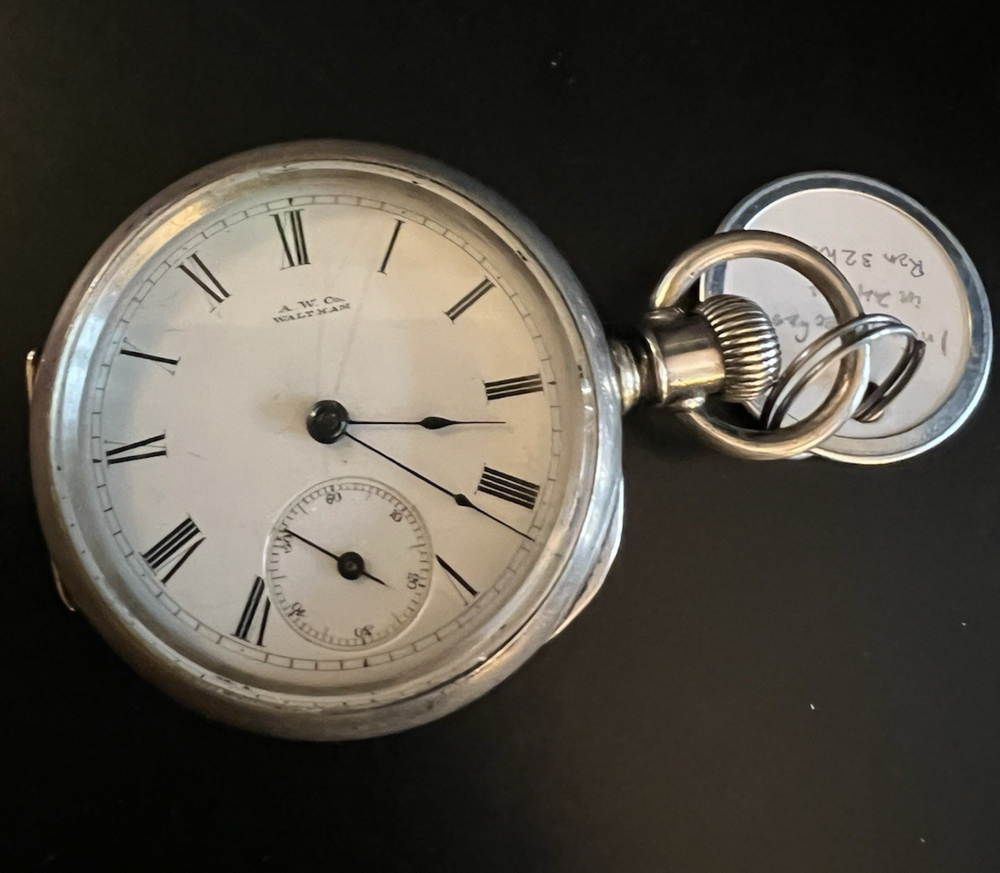 Early A W Co Waltham pocket watch #2192348 15 jewels