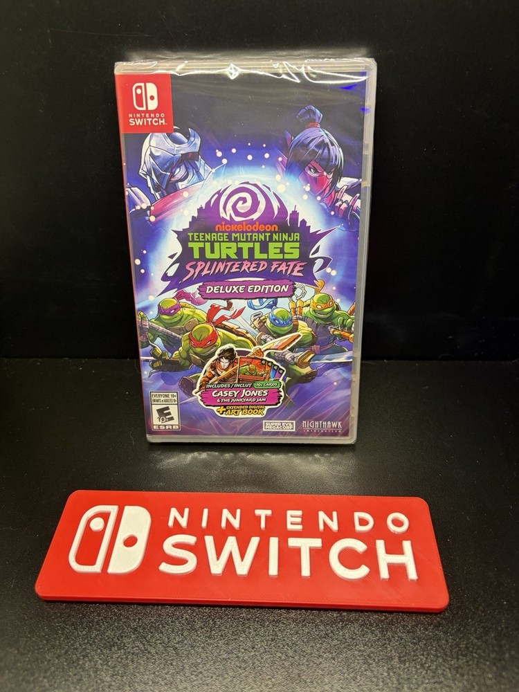 Teenage Mutant Ninja Turtles Splintered Fate Deluxe Edition Nintendo Switch NEW