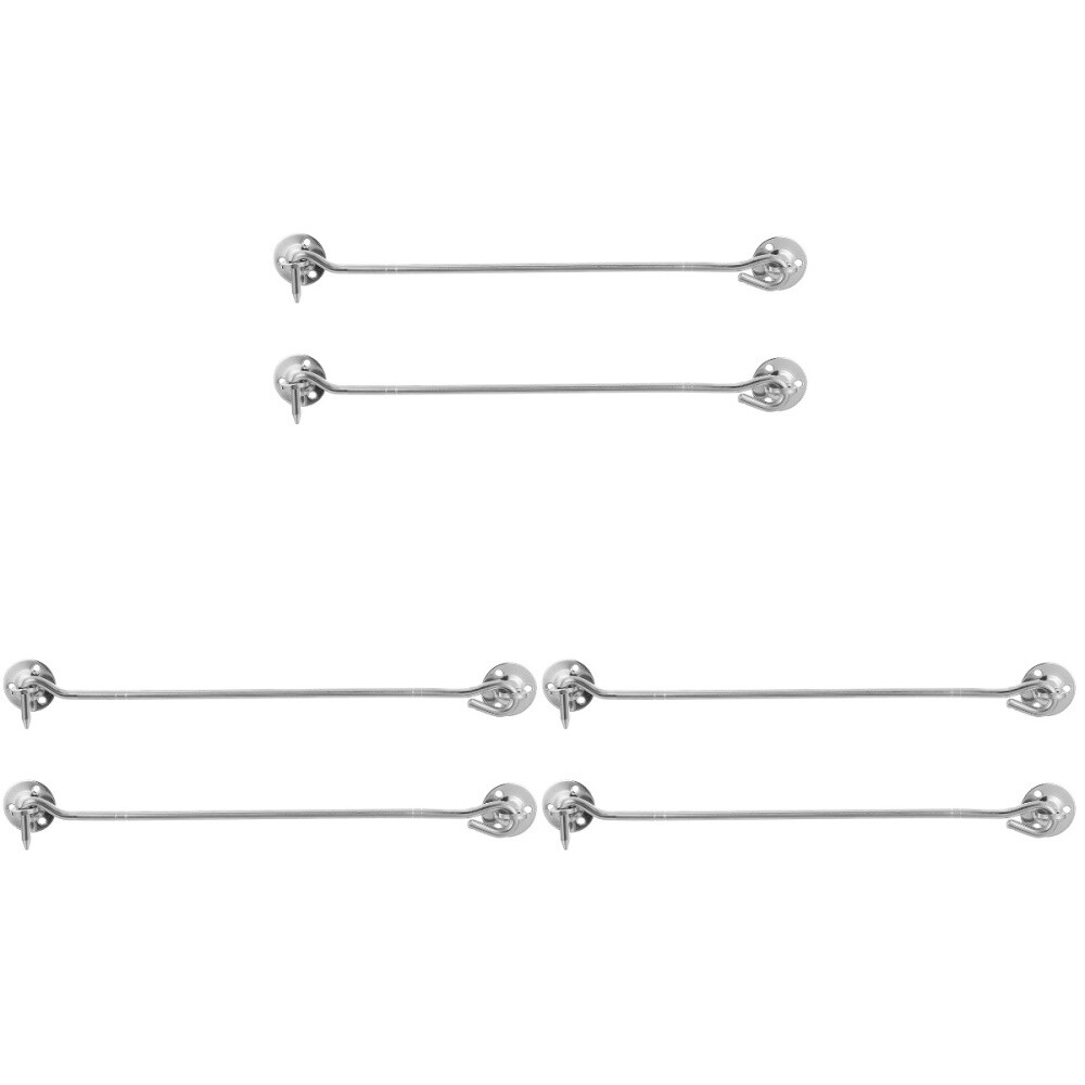 6 pcs  Stainless Steel Window Hook Window Lock Hook Old-fashioned Window Hook