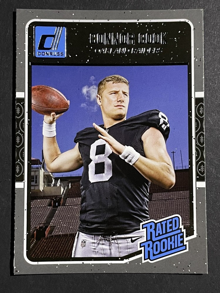 2016 Panini Donruss Connor Cook Rated Rookie Card - Oakland Raiders