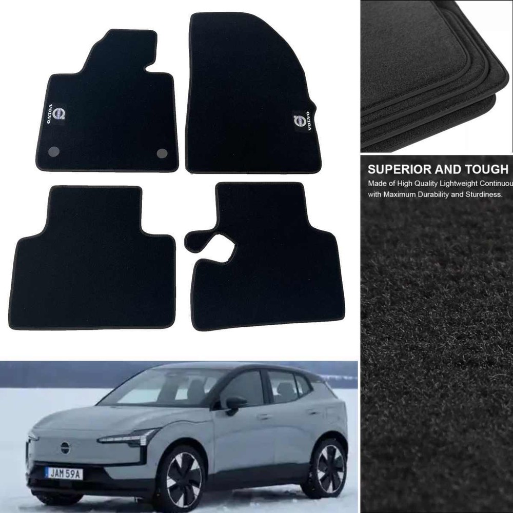 For Volvo ex30 s90 v40 xc60 xc90 Car Floor Mats Black Carpets Rugs All Models