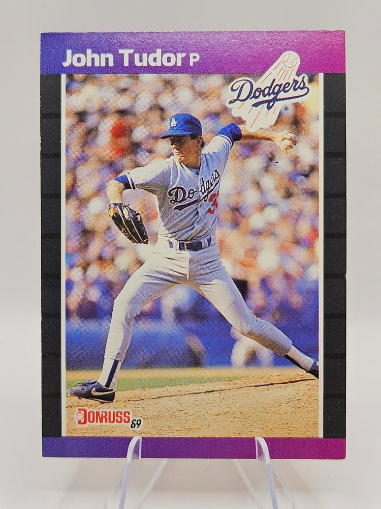 1989 Donruss #195 John Tudor MLB baseball LA Dodgers Los angeles