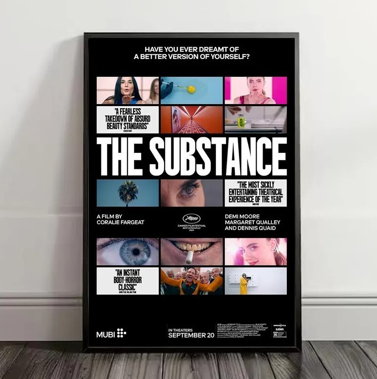 The Substance Movie Poster, Souvenir, Attraction poster, Room Decoration,