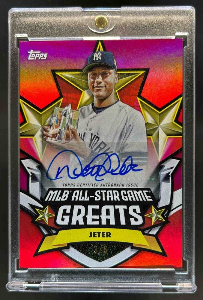 2025 Topps All-Star Game Mega Box Derek Jeter Greats Auto Red Foil #3/5 Yankees