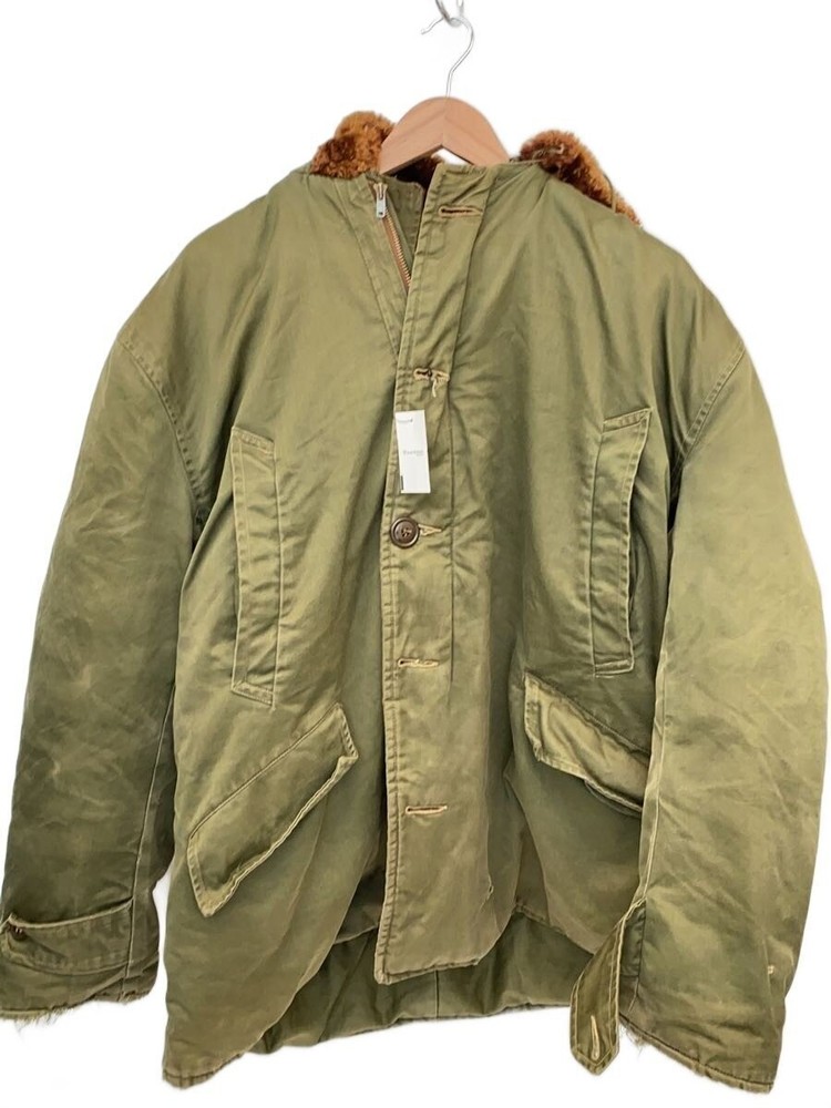 Military Flight Jacket/-/Cotton/Khk/Plain 3392