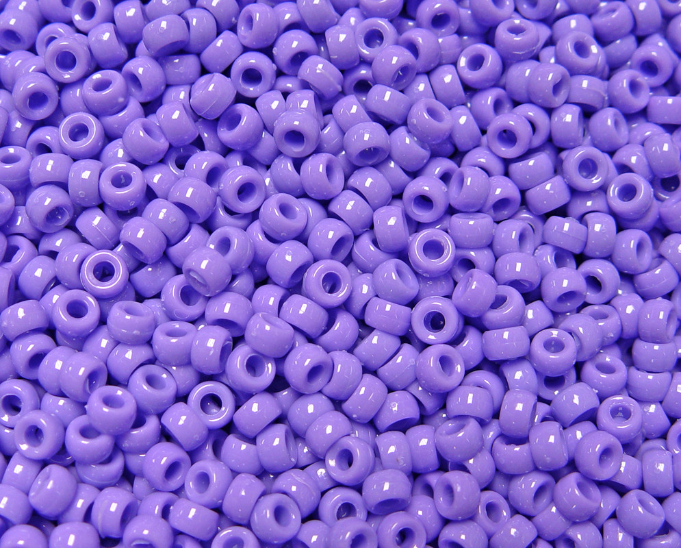 1000 USA-Made 6.5mm Lilac Mini Pony Beads for Kids Crafts & School Projects