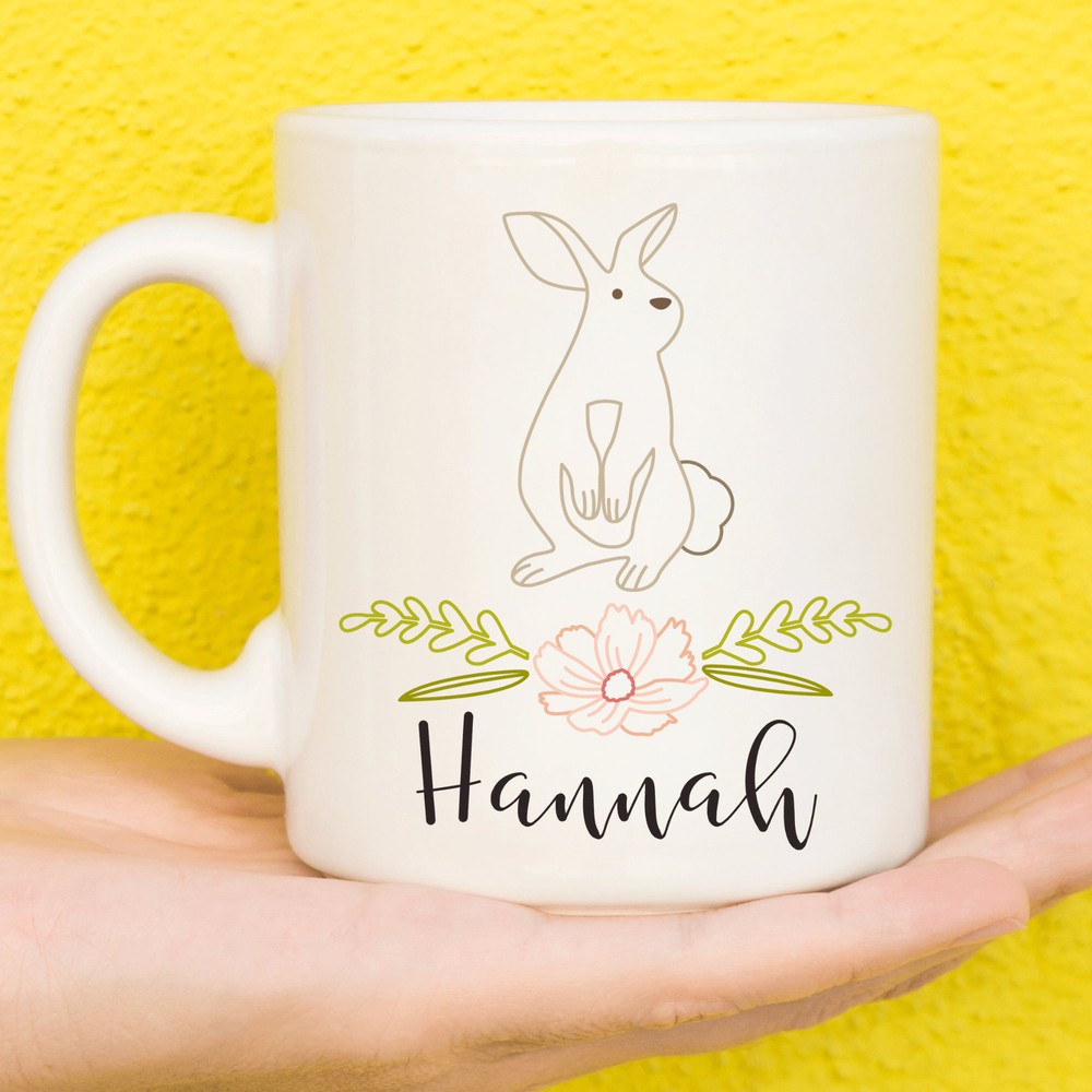 Rabbit Gift Rabbit Lovers Personalised Mugs Custom Mug Personalised Gift