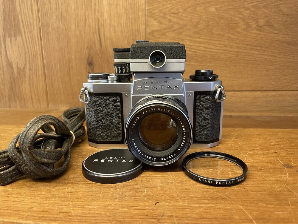 *Rare Meter : Near Mint* Pentax SV Film Camera Super Takumar 55mm F/1.8 From JPN