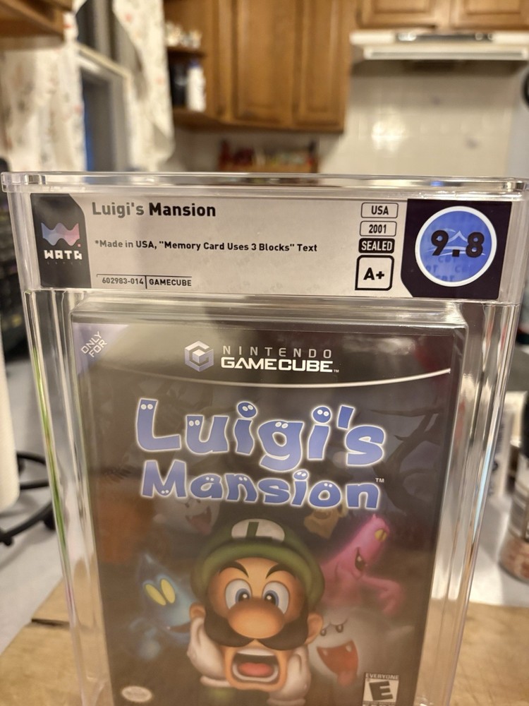 Luigi's Mansion Nintendo GameCube New Sealed GRADED WATA 9.8 (POP 2)