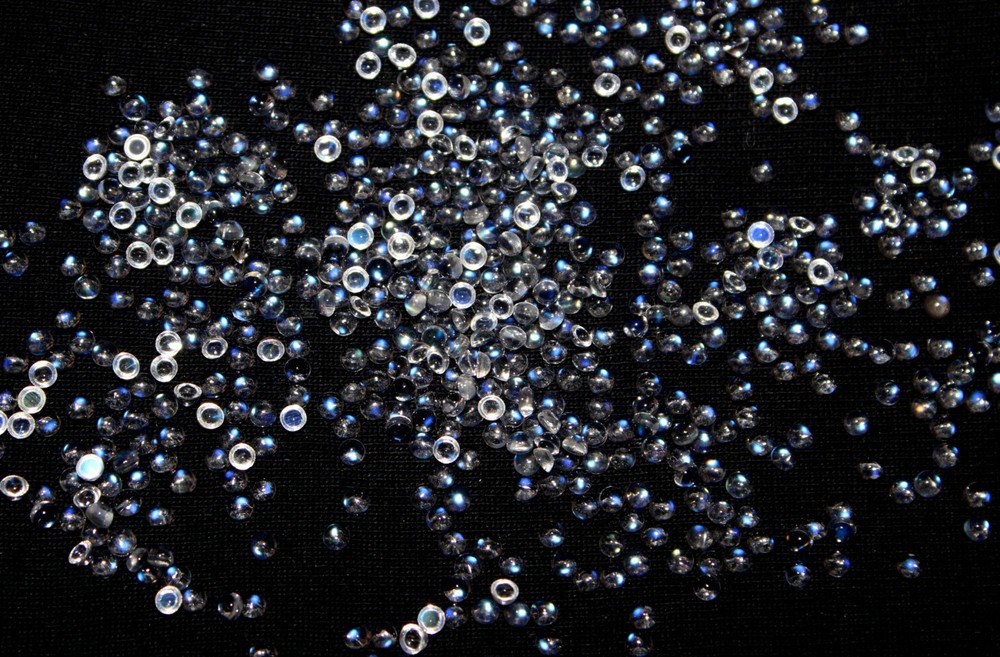Natural Rainbow Moonstone 2mm Round Cabochon 10 Pieces Loose Gemstones