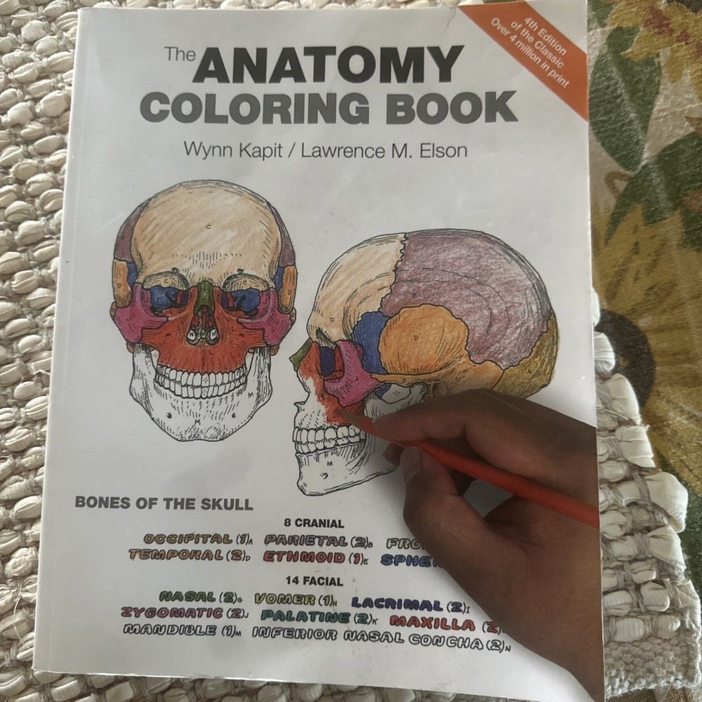 Anatomy Coloring Book by Wynn Kapit and Lawrence Elson (2013, Trade Paperback)