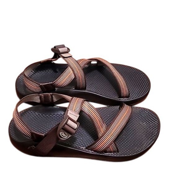 CHACO MEN'S SLING BACK SPORT ATHLETIC HIKING SANDAL IN BROWN SIZE 12