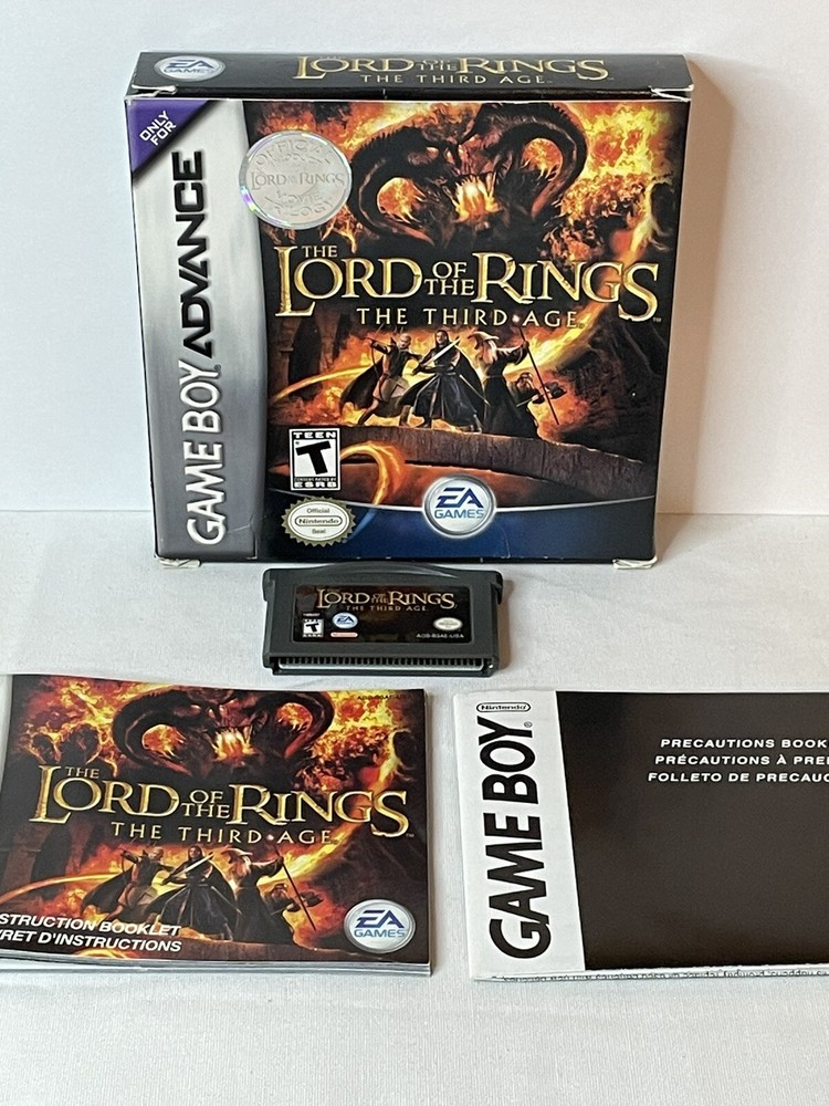 Lord of the Rings: The Third Age (Nintendo Game Boy Advance, 2004) Complete Box
