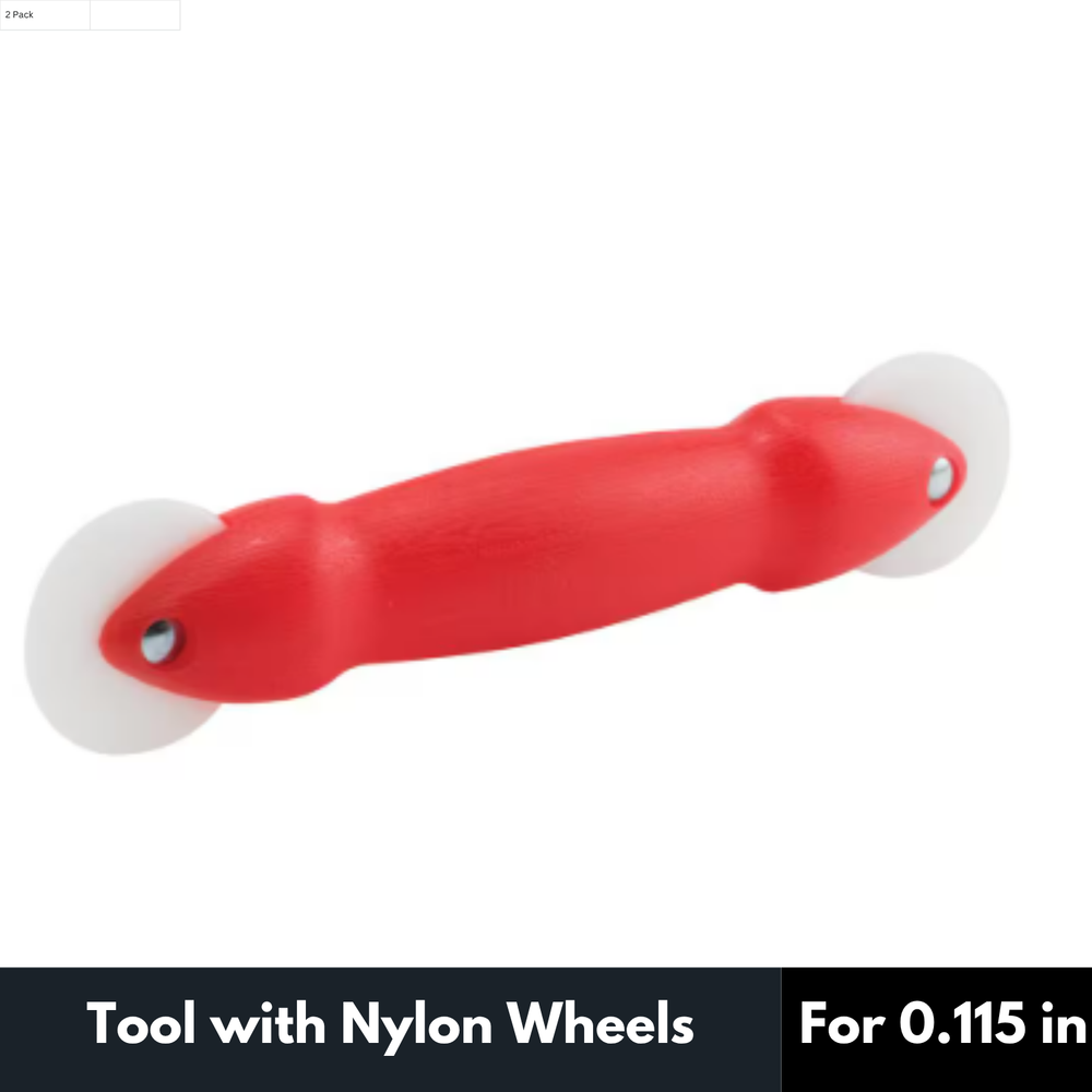 Screen Rolling Tool with Nylon Wheels, For 0.115 in. - 0.165 in. Spline