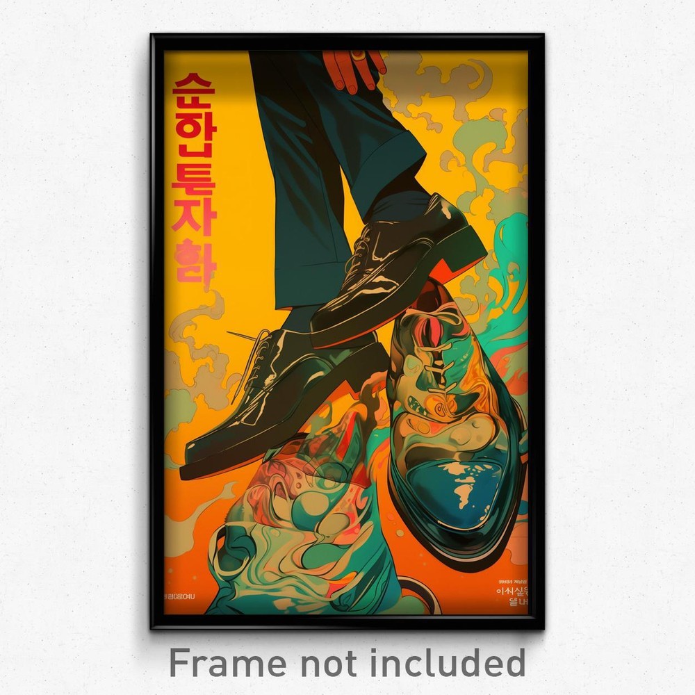 Korean Movie Poster - Man Feeling Dominant, Hearty Footwear Bow (Art Print)