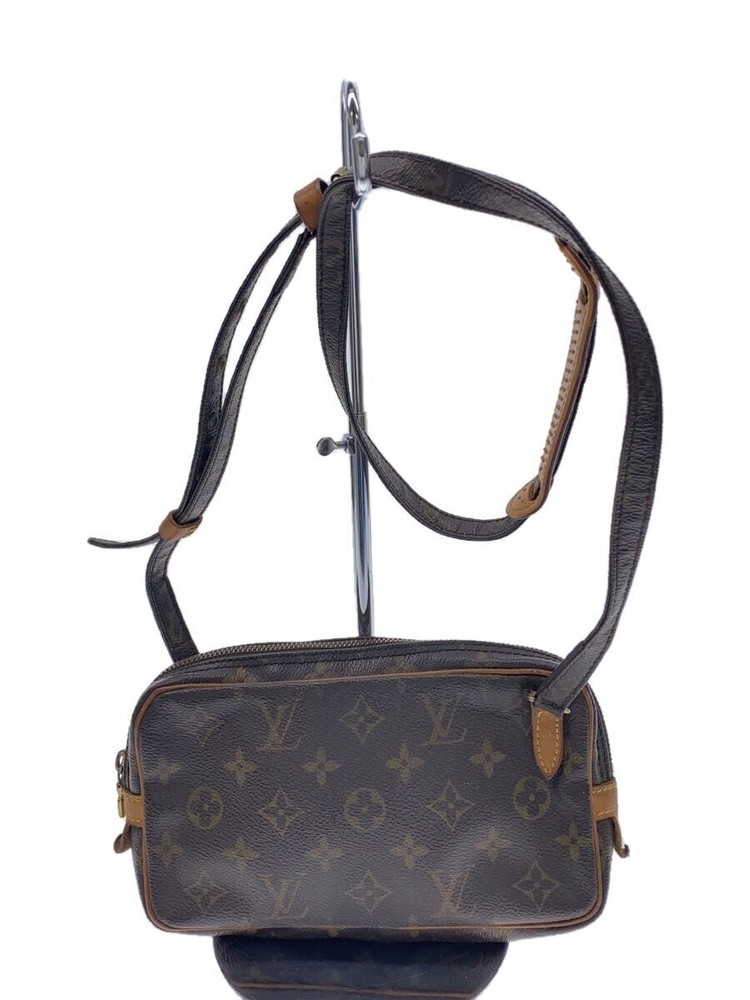 LOUIS VUITTON Pochette Marly Bandouli re Monogram Canvas BRW PVC Brown M51828