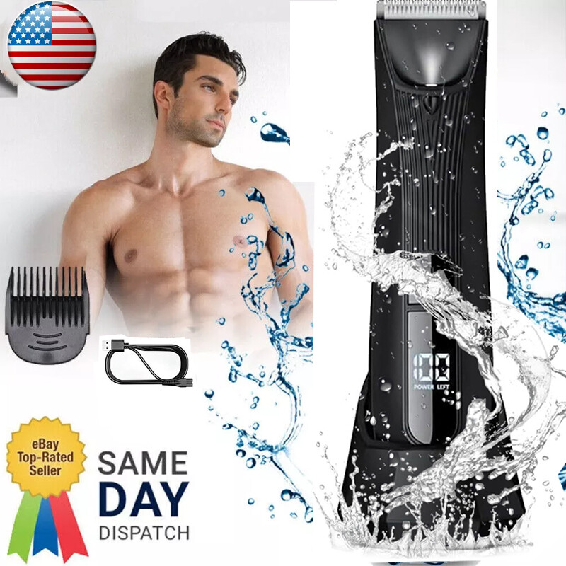 Manscape Groin Hair Trimmer for Men's Electric Ball Trimmer Wet/Dry Body Shaver