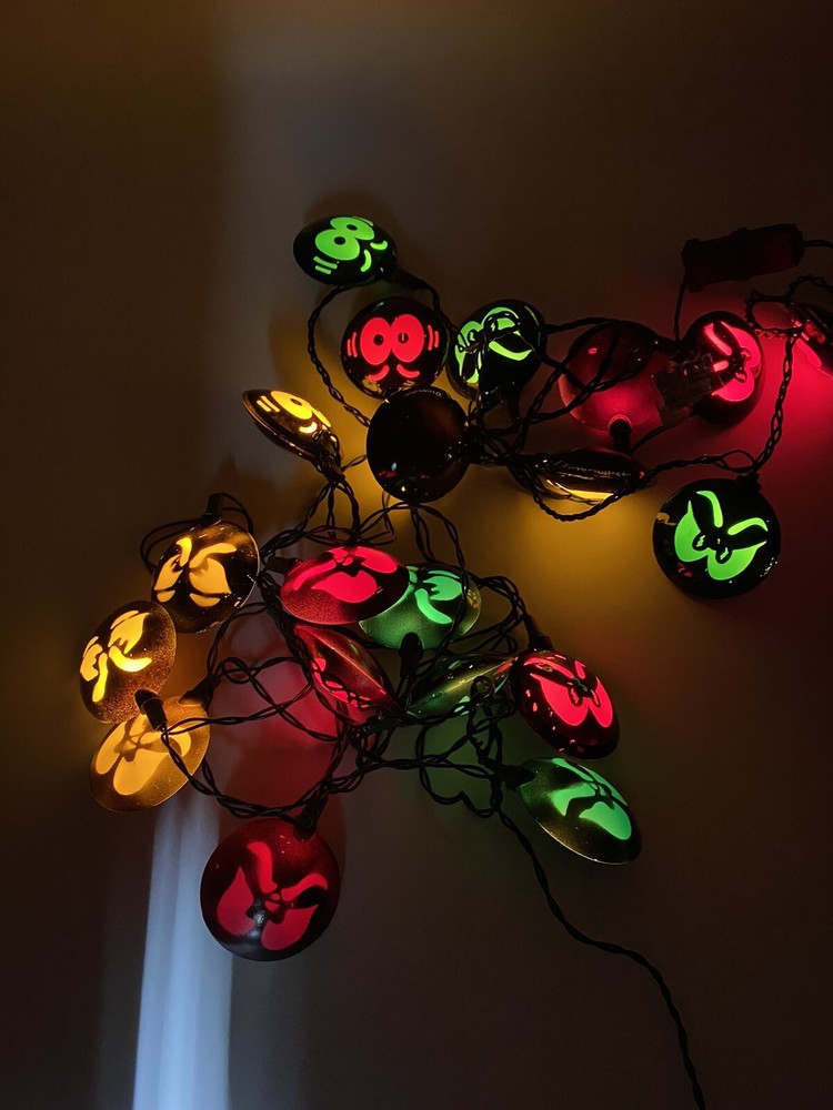 Halloween Light Strands Glowing Eyes And Faces Stackable Strands Novelty Lights