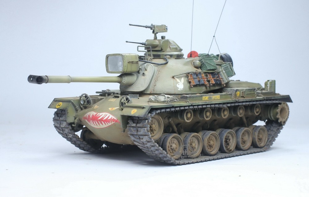 PreSale M48A3 Patton & accessories Vietnam war 1:35 Pro Built Model (Not RC)-image