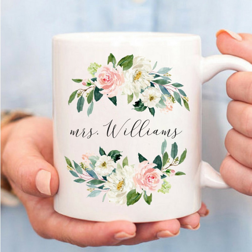 Mrs. Wedding Mug Custom Engagement Mrs Mug Wedding Gift Idea For Bride