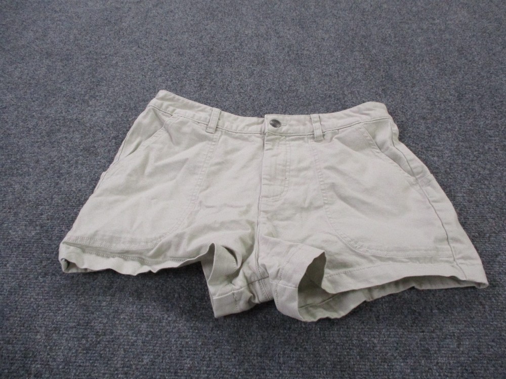 Patagonia Shorts Womens 10 Beige Organic Cotton Stand Up Utility Hiking 58160