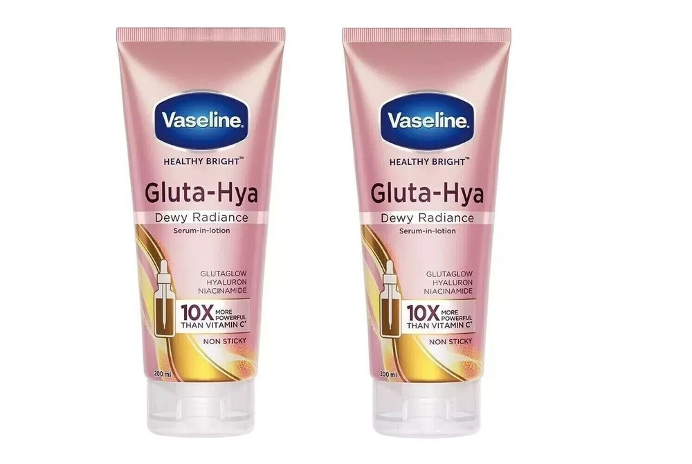 Vaseline Gluta-Hya Dewy Radiance Serum-In-Lotion 200ml Twin Pack