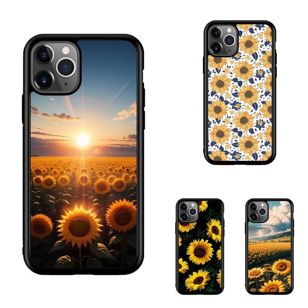 Phone Case For Apple iPhone Samsung Galaxy Motorola Landscape Serenity Sunflower